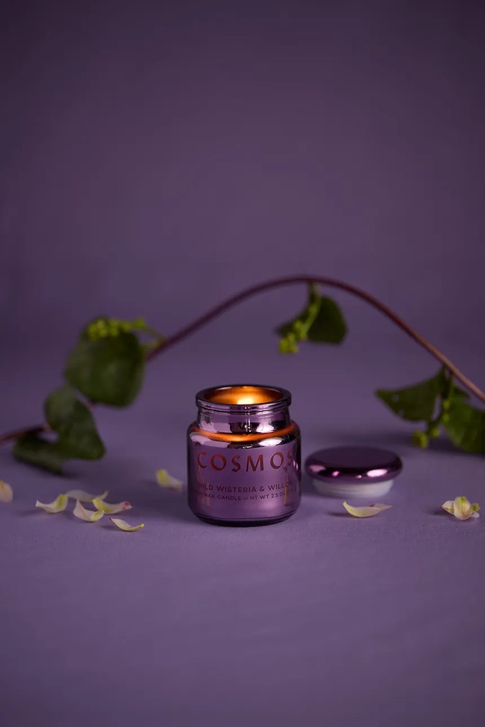 Mirisna svijeća od sojinog voska Paddywax Wisteria Willow 71 g CHR0201EU ljubičasta AA00
