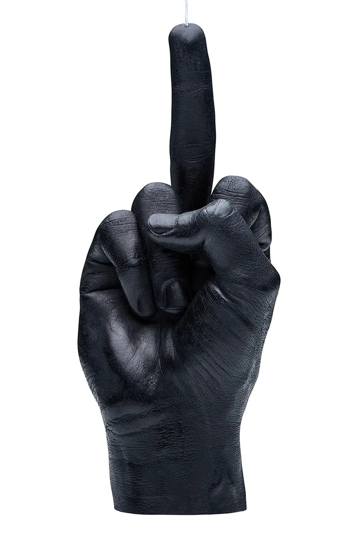 CandleHand candela decorativa F*ck you 380 g nero fck.black