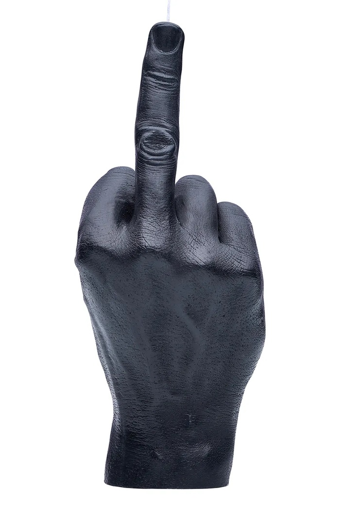 CandleHand candela decorativa F*ck you 380 g fck.black nero AA00