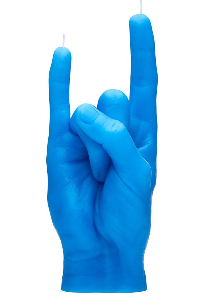 Διακοσμητικό κερί CandleHand You Rock 310 g μπλε rck.blue