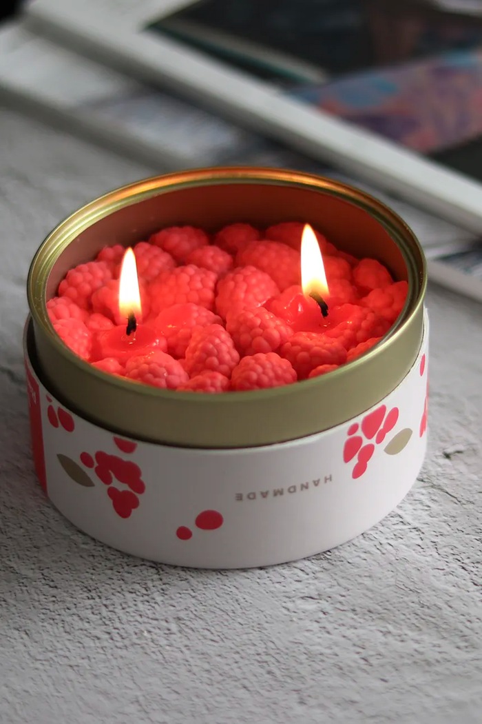 Αρωματικό κερί CandleCan Sweet Raspberries Candle 290 g can.raspberries