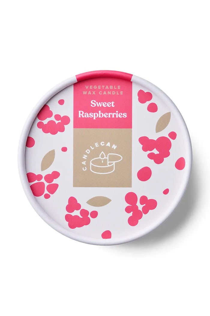 Αρωματικό κερί CandleCan Sweet Raspberries Candle 290 g can.raspberries ροζ AA00