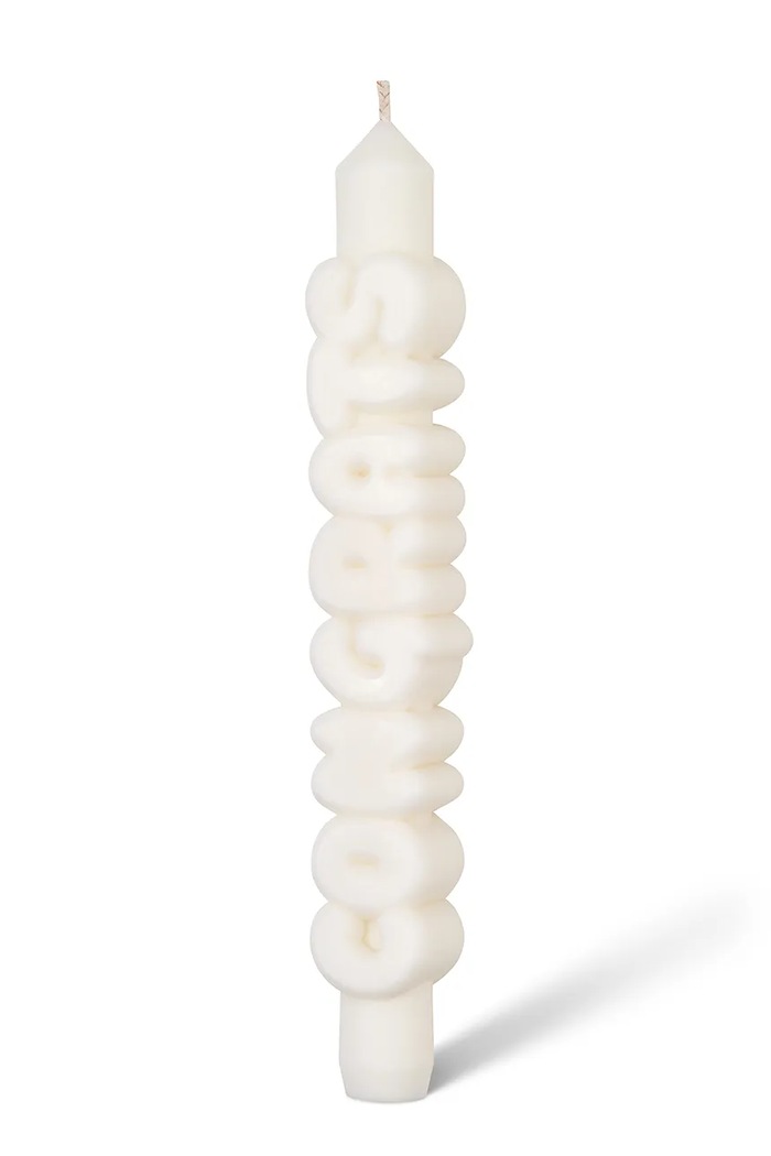 CandleHand lumânare decorativă Congrats 23 cm alb tp.con.white