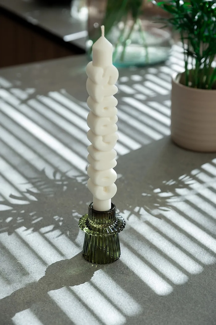 Home SPA CandleHand lumânare decorativă Congrats 23 cm tp.con.white alb