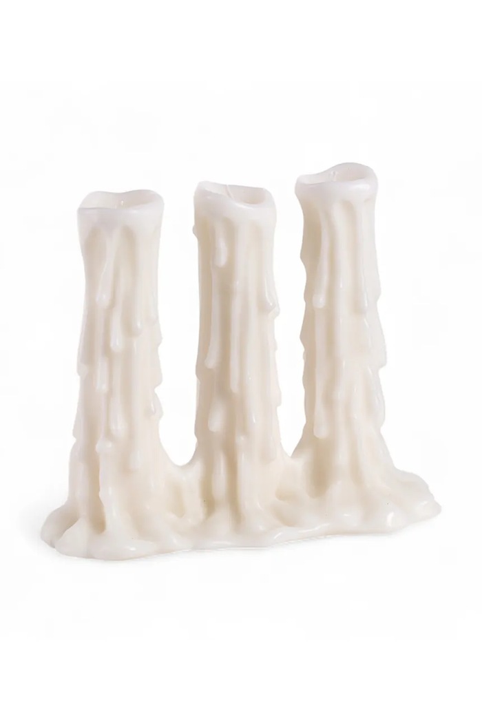 Ozdobná sviečka Seletti Melt-D 15,8 x 35 cm 11166 biela AA00