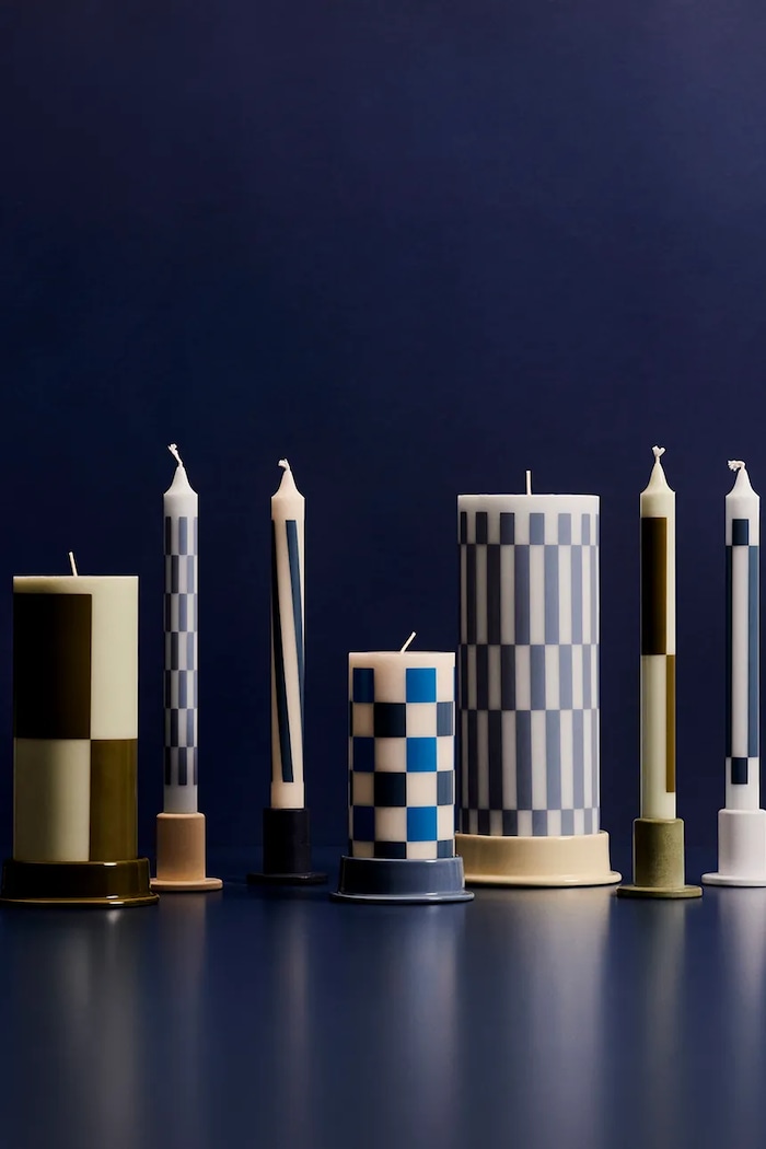 Home SPA Ozdobná sviečka HAY Column Candle 20 x 7,8 x 7,8 cm AB401.A602.AP89 viacfarebná