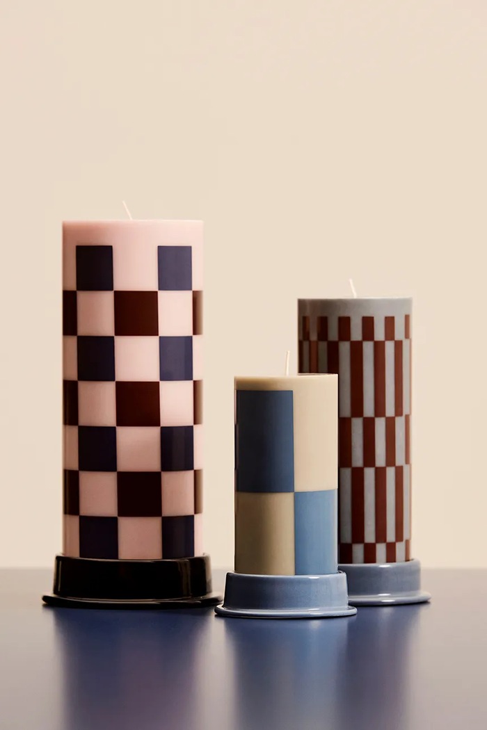 Ozdobná sviečka HAY Column Candle 25 x 9,6 x 9,6 cm AB401.A603.AP90 viacfarebná AA00