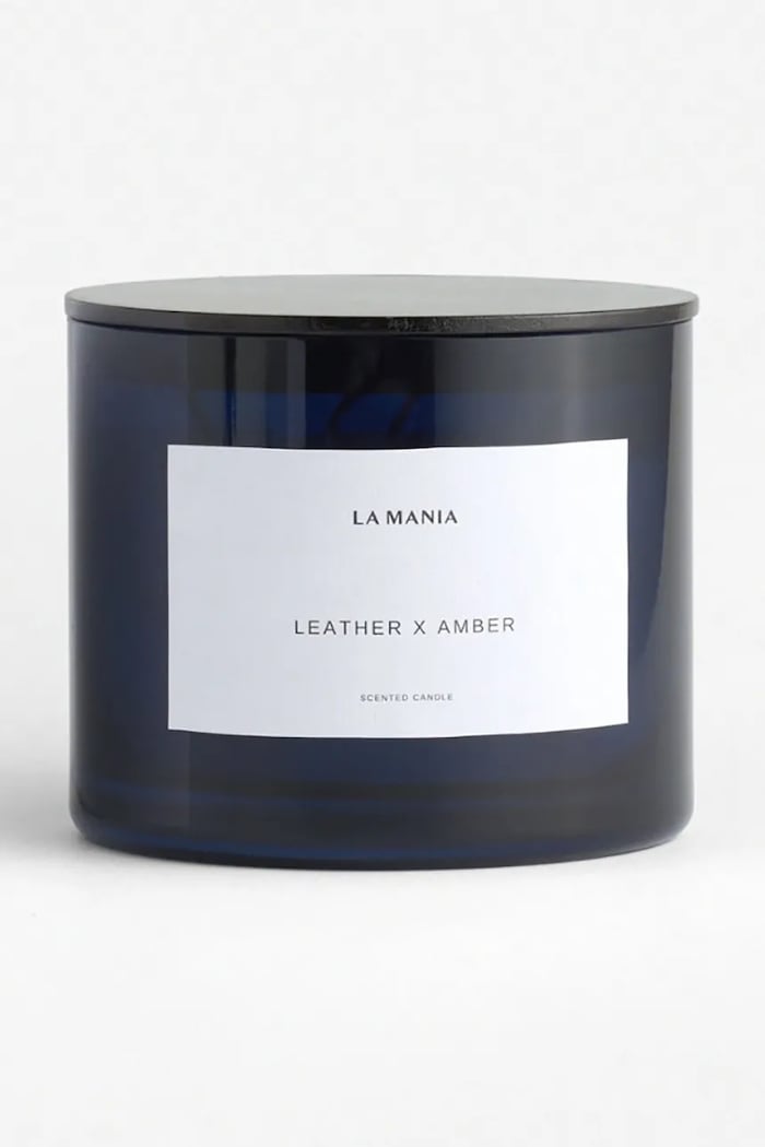 La Mania lumânare aromată Leather&Amber 500 g bleumarin 5905549432464