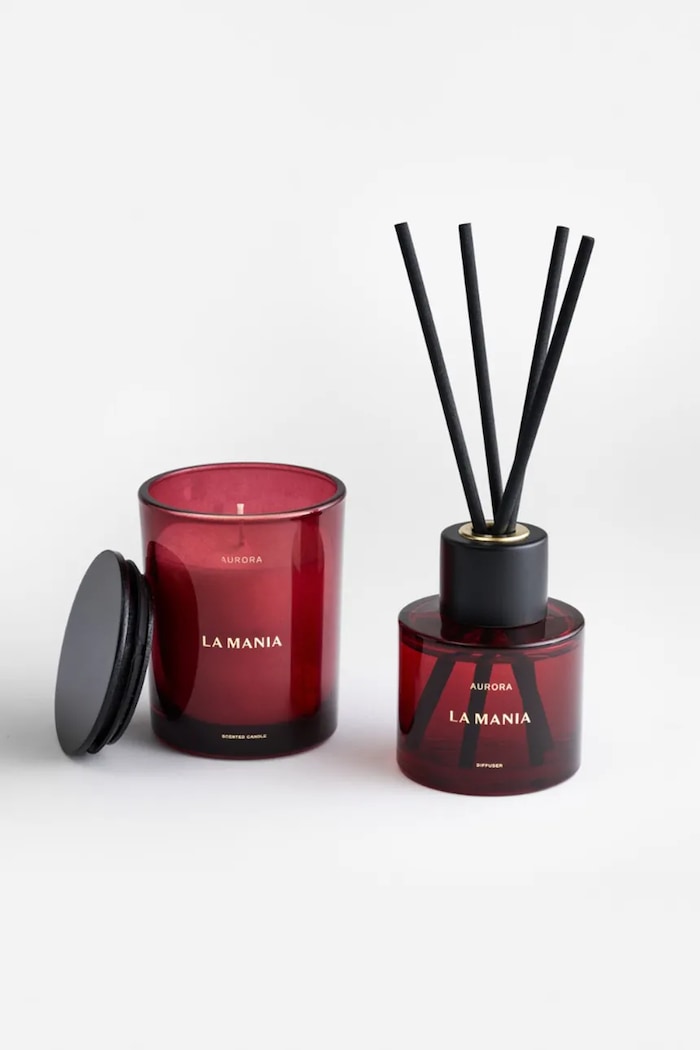 Aroma difuzér La Mania Aurora 100 ml červená 5902037040613