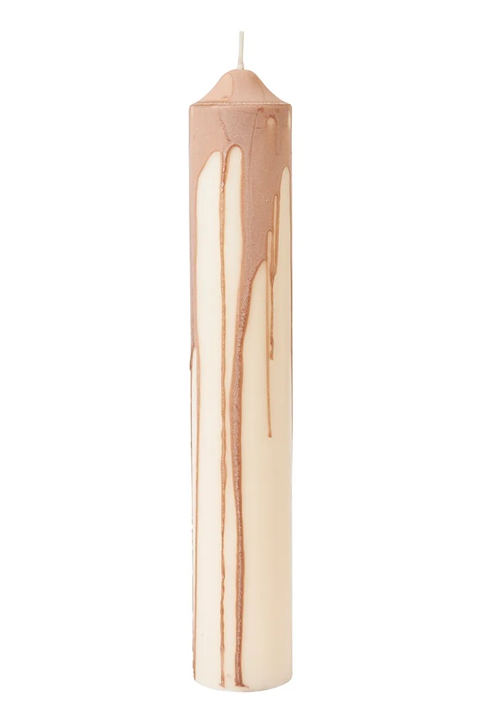 Ferm Living Świeca bezzapachowa Dryp 30 cm różowy 1104271899