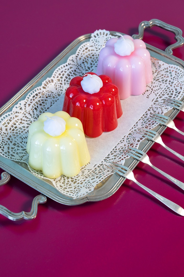 Home SPA &k amsterdam Świeczka dekoracyjna 1102.01 czerwony