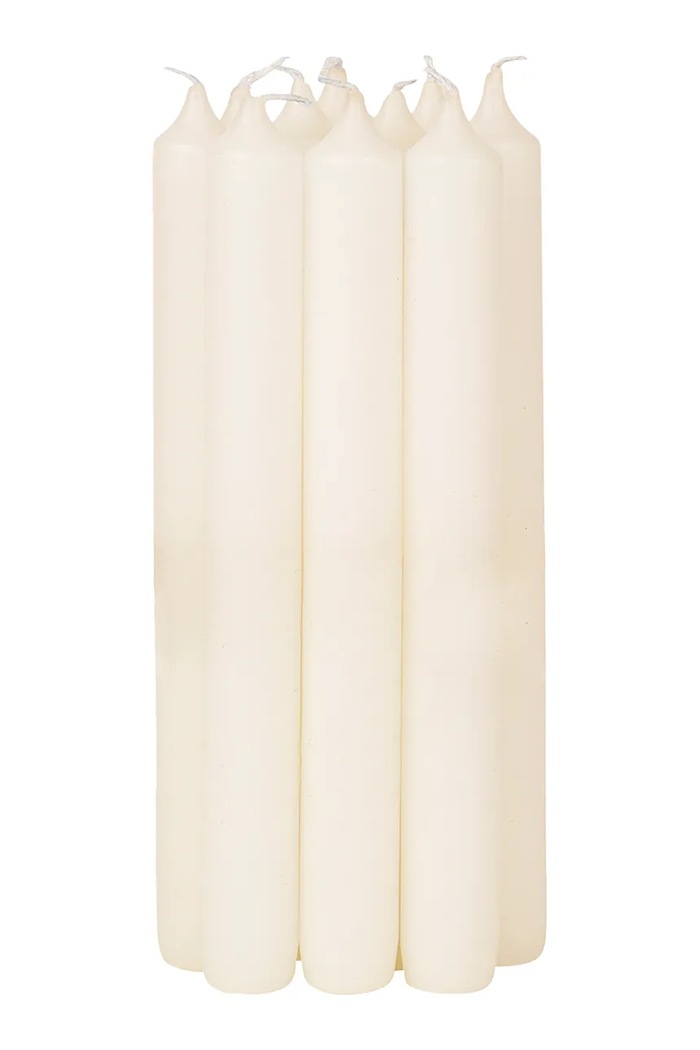Broste Copenhagen Zestaw świec dekoracyjnych Soft Taper 2,2 x 19,4 cm beżowy 45910012