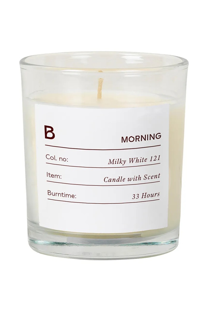 Broste Copenhagen Świeca zapachowa Morning 340g biały 45904116