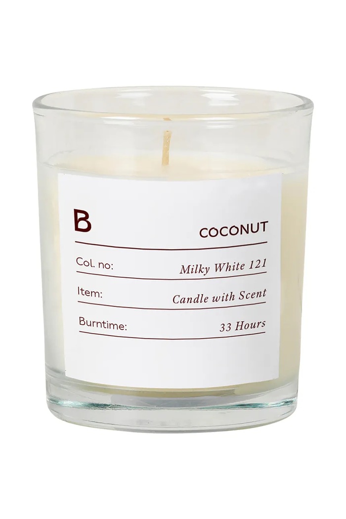 Broste Copenhagen Świeca zapachowa Coconut 340g biały 45904114