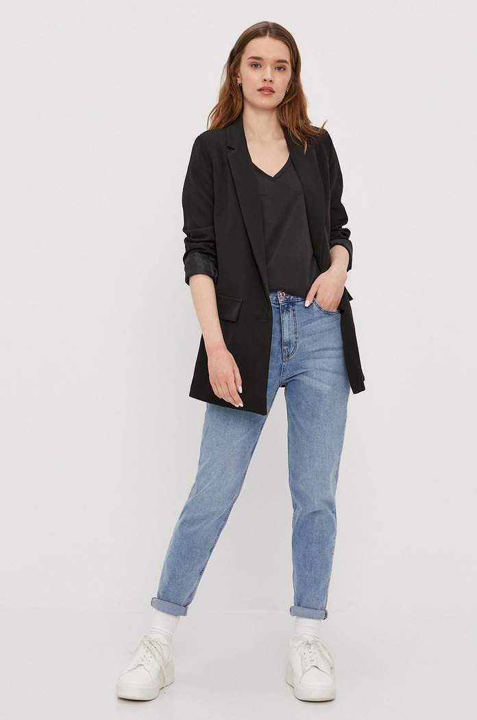 Pieces Jeansy 17102085 niebieski AA00