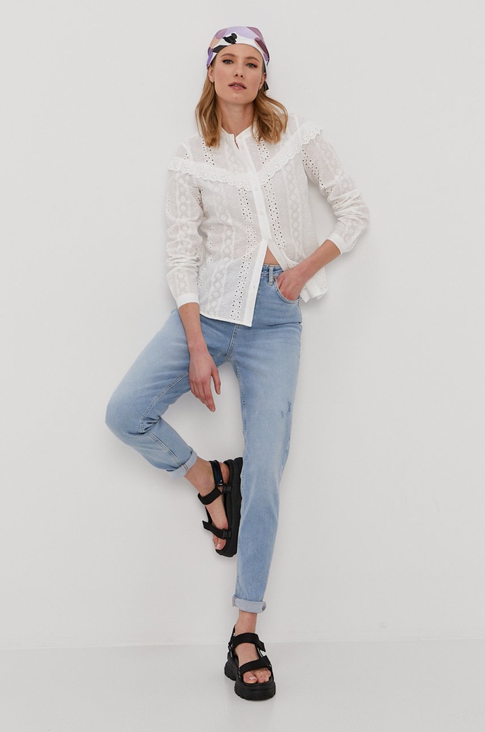 Pieces Jeansy 17111400 niebieski AA00