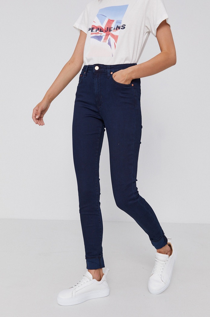Tommy Jeans Jeansy DW0DW09211.NOS granatowy DW0DW09211.NOS