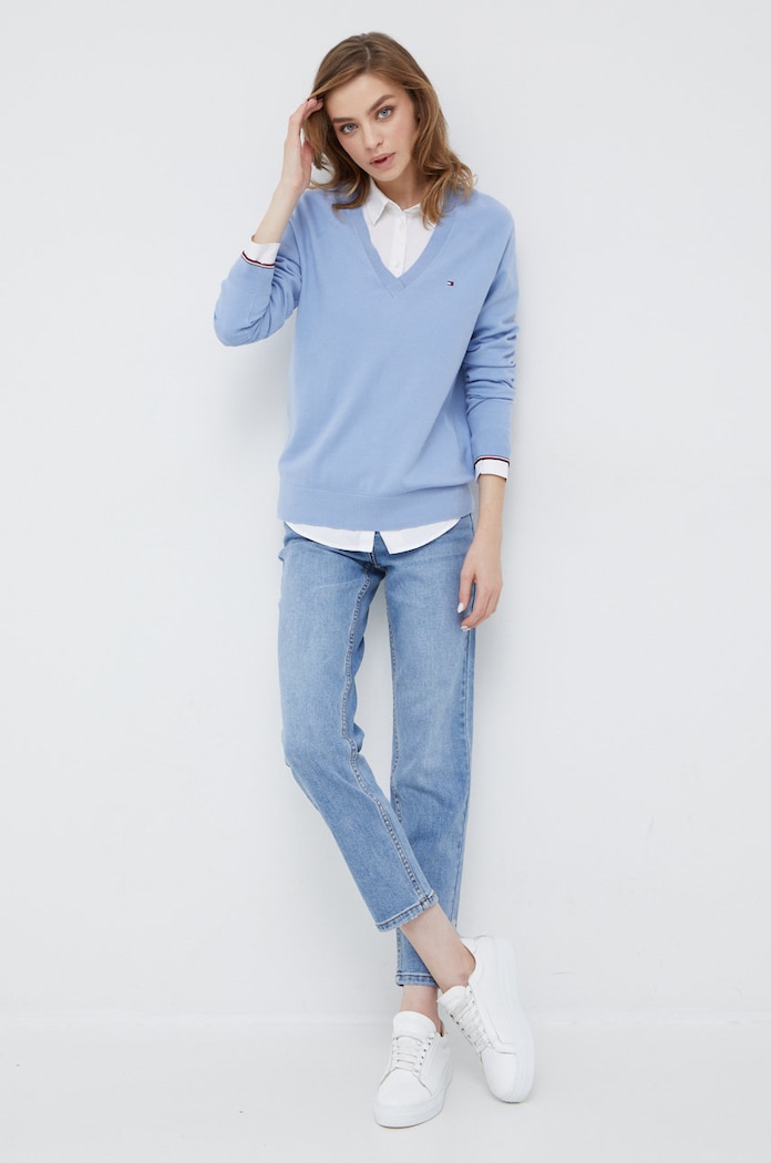 Y.A.S jeansy 26025095.LightBlueD niebieski AA00