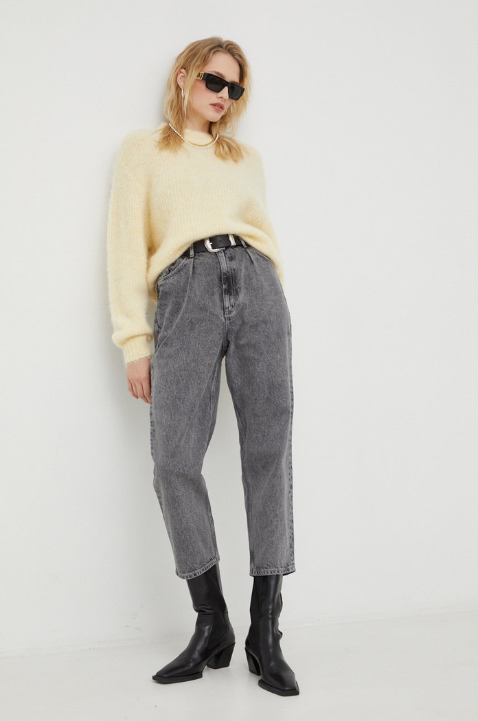 American Vintage jeansi YOP11C gri AA00