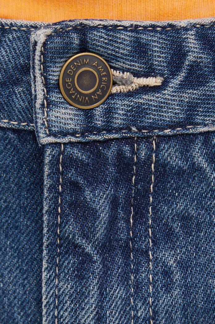 Îmbrăcăminte American Vintage blugi din bumbac JOY11F albastru