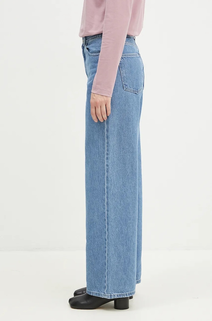 Дънки Carhartt WIP Jane I030497.BLUE.HEAVY тъмносин AW25