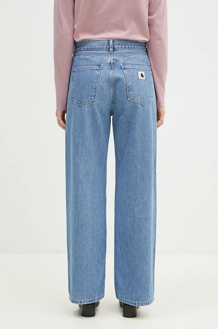 Дрехи Дънки Carhartt WIP Jane I030497.BLUE.HEAVY тъмносин