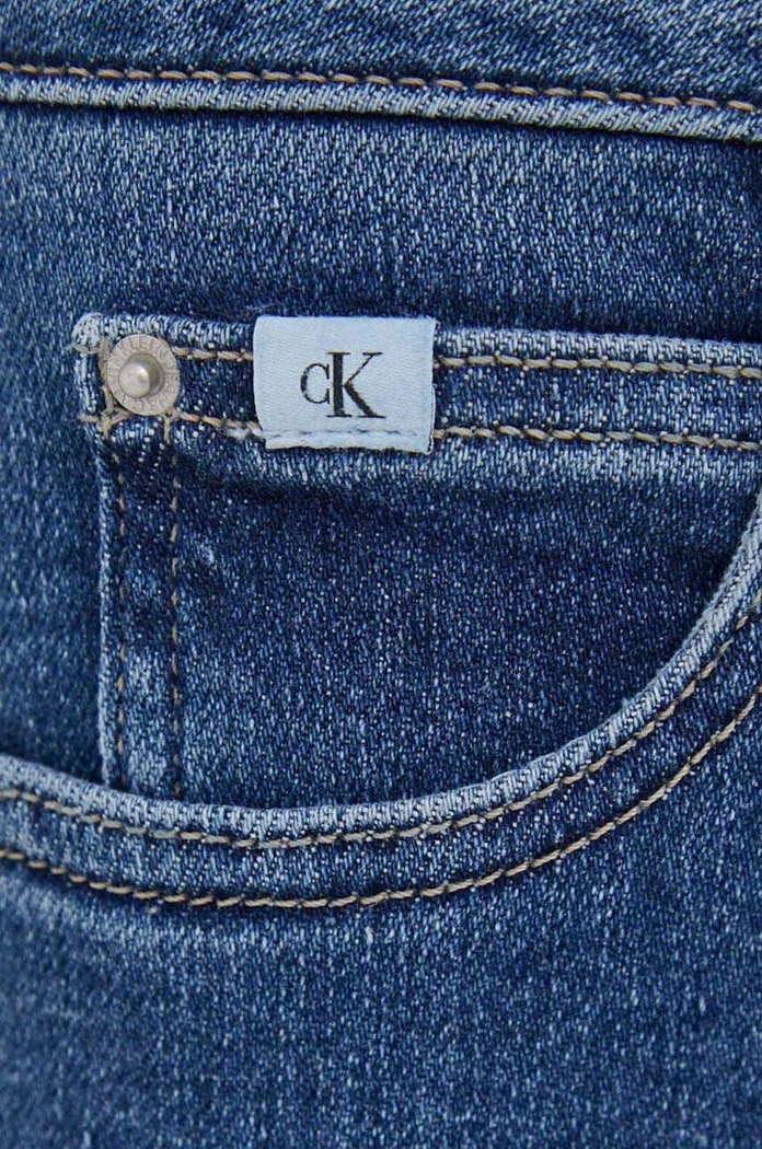 Rifle Calvin Klein Jeans modrá J20J221585
