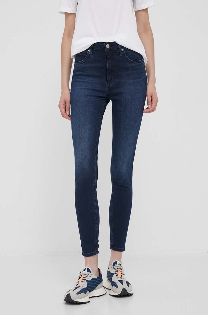 Rifle Calvin Klein Jeans Planet friendly tmavomodrá J20J221586