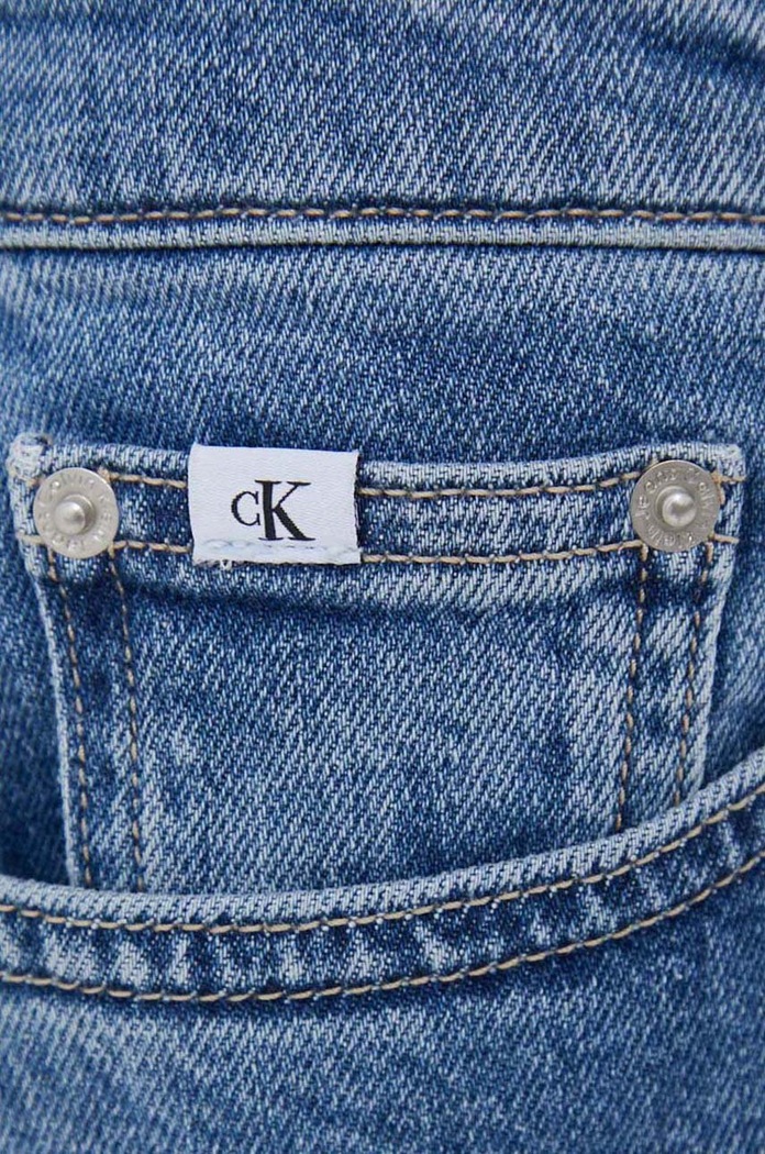 Rifle Calvin Klein Jeans modrá J20J221588