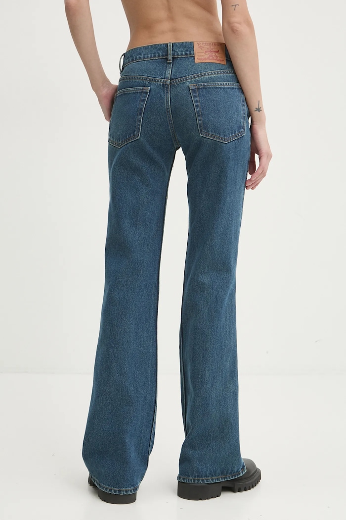 Oblečení Džíny Y/Project EVERGREEN HOOK AND EYE SLIM JEANS 107PA002 modrá