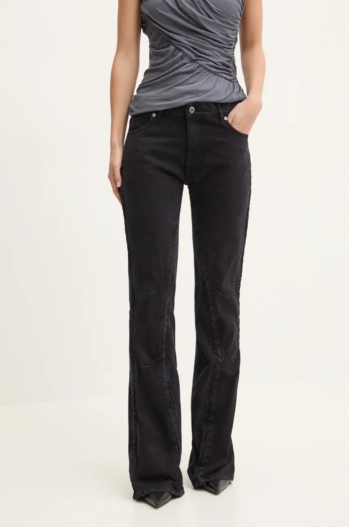 Τζιν παντελόνι Y/Project EVERGREEN HOOK AND EYE SLIM JEANS 107PA002 μαύρο AA00