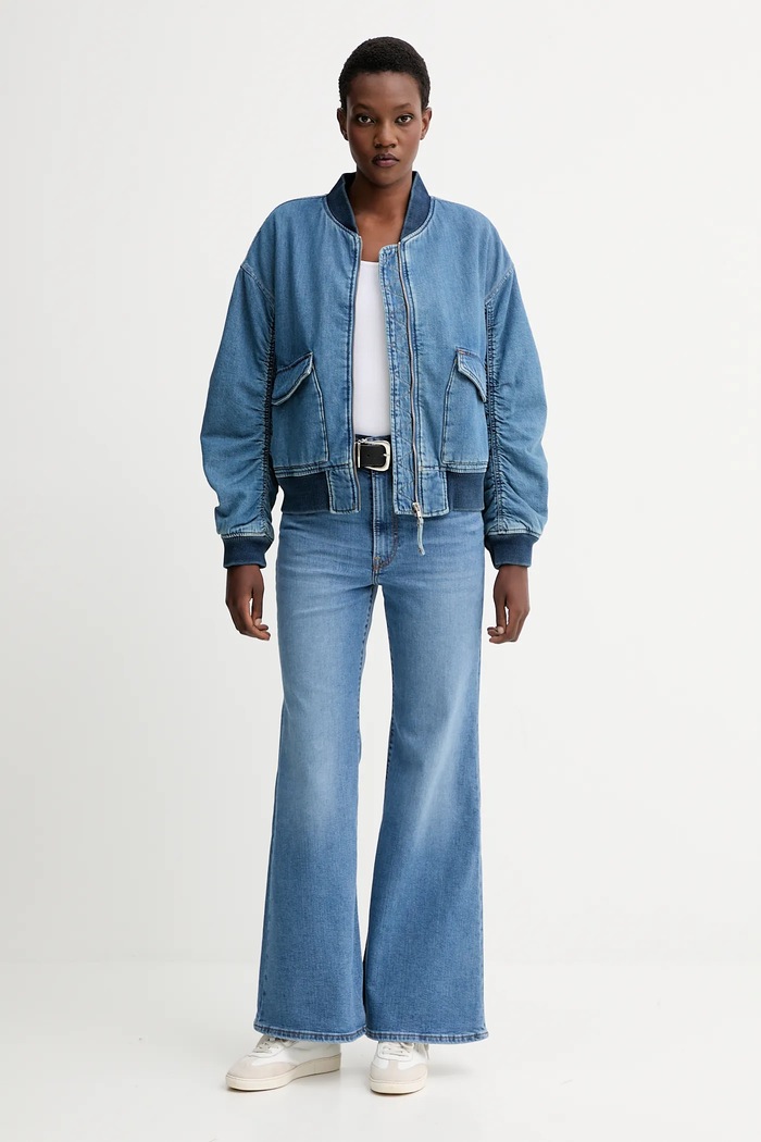 Levi's jeans RIBCAGE BELLS A7503.0014 albastru AA00