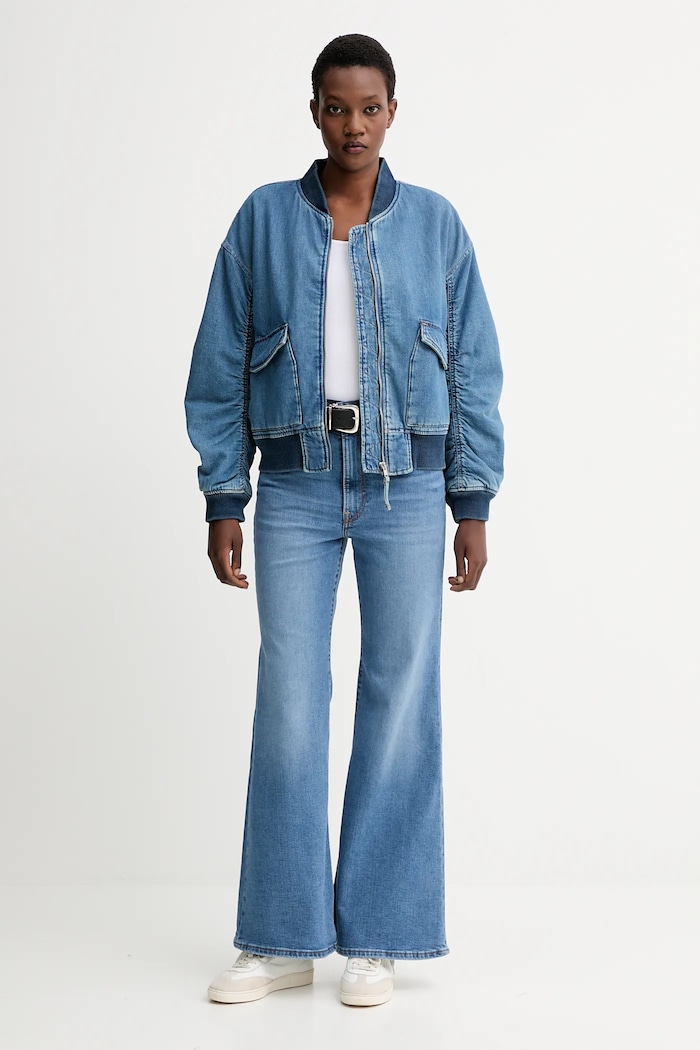 Levi's jeans RIBCAGE BELLS A7503.0014 albastru AA00