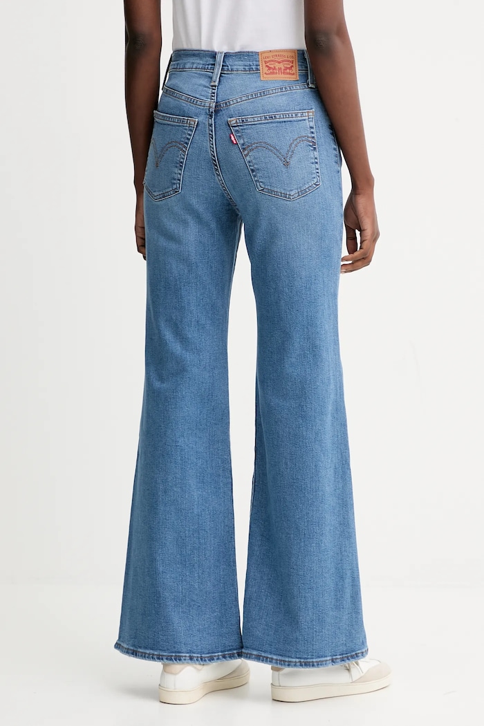 Îmbrăcăminte Levi's jeans RIBCAGE BELLS A7503.0014 albastru