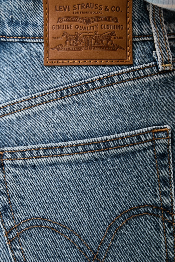 Blugi slim fit pentru femei 722 HIGH RISE SLIM Levi's 008MC albastru
