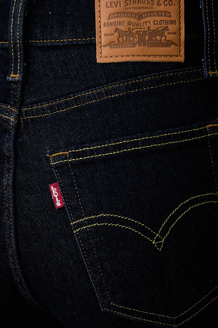 Levi's slim fit γυναικεία 722 HIGH RISE SLIM σκούρο μπλε 008MC