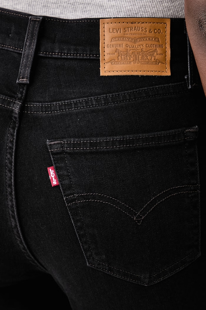 Jeansy slim fit damskie 722 HIGH RISE SLIM Levi's 008MC czarny