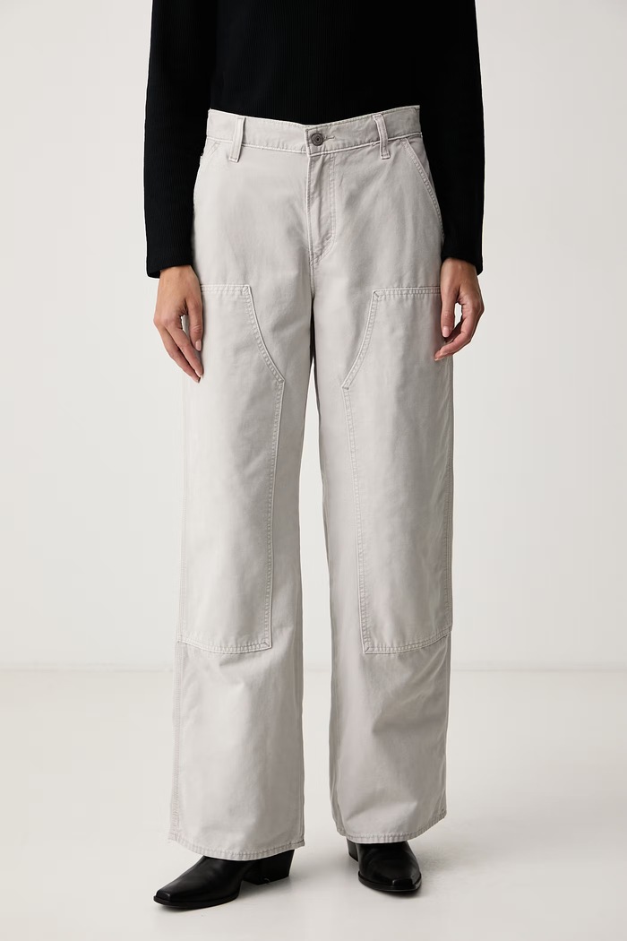 Levi's Jeansy loose damskie WORKWEAR LOOSE STRAIGHT szary 008B8