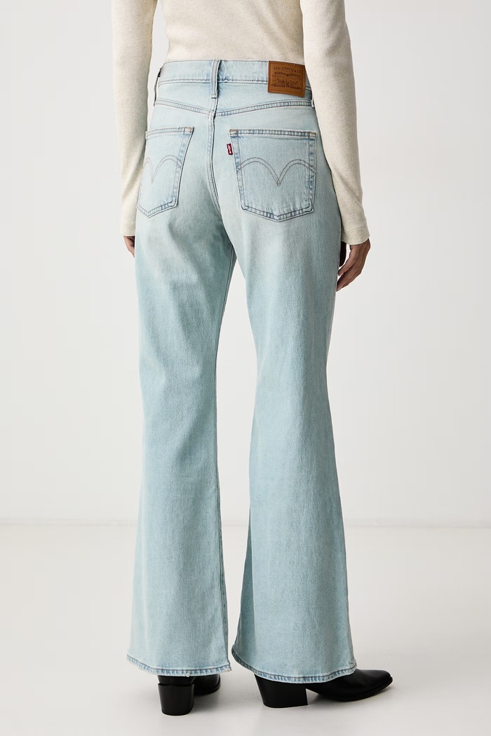 Odzież Levi's Jeansy flare damskie RIBCAGE FLARE H226 0083R niebieski