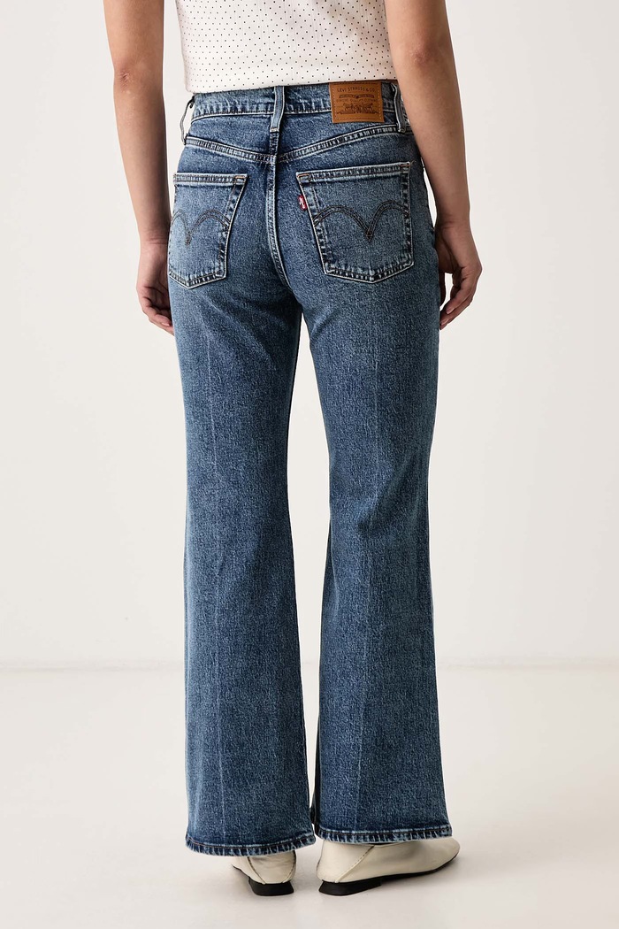 Odzież Levi's Jeansy flare damskie RIBCAGE FLARE H226 0083R niebieski