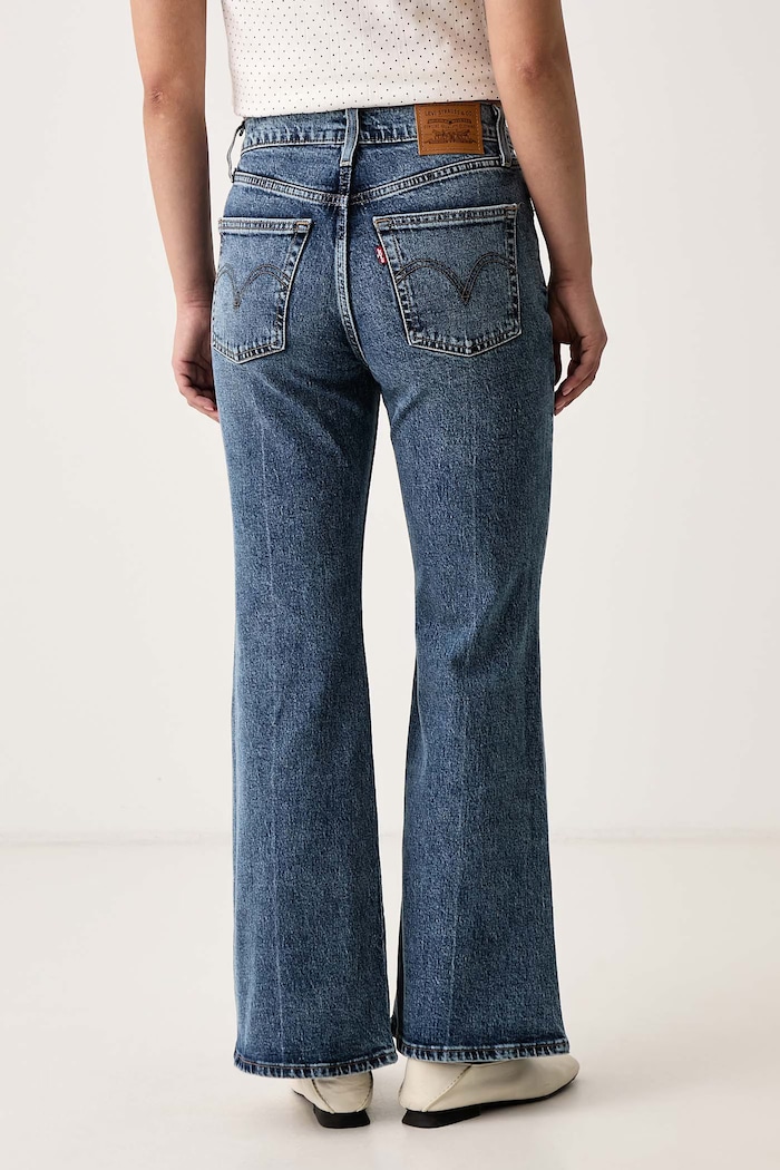 Odzież Levi's Jeansy flare damskie RIBCAGE FLARE H226 0083R niebieski