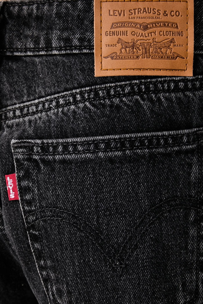 Levi's ίσια γυναικεία LOW STRAIGHT μαύρο 0083P
