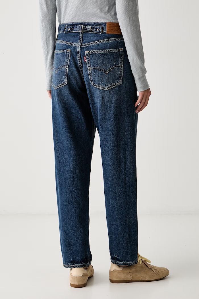 Îmbrăcăminte Levi's blugi loose pentru femei LOOSE TAPER H226 0083N albastru