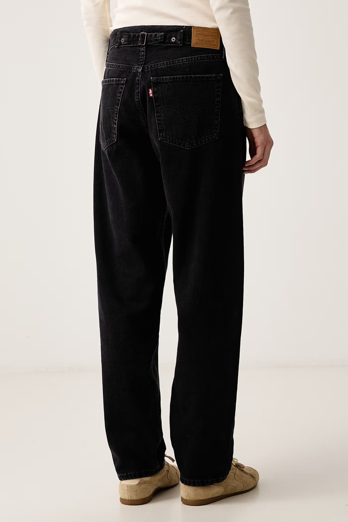 Odzież Levi's Jeansy loose damskie LOOSE TAPER H226 0083N czarny