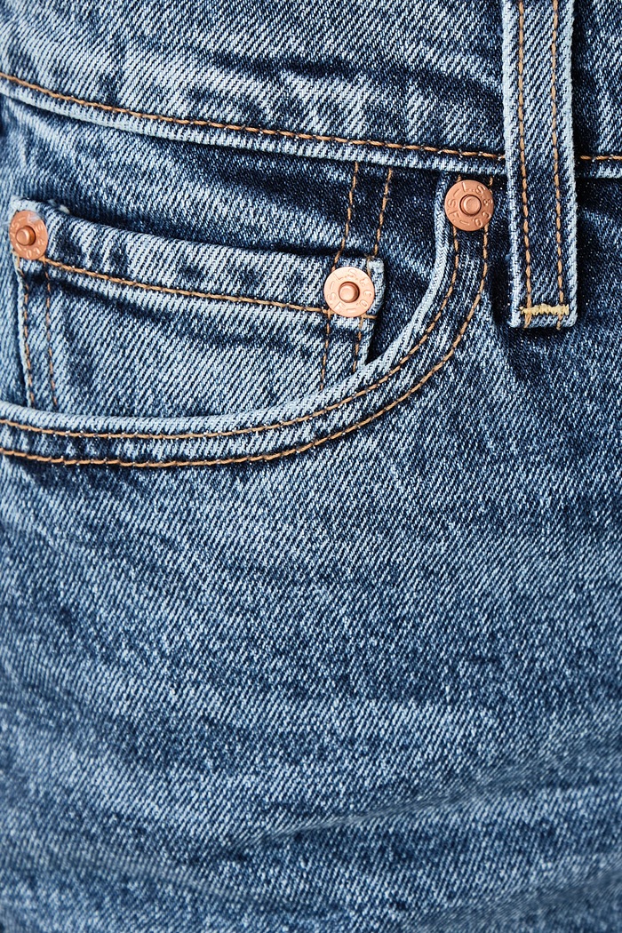 Jeansy slim fit damskie RIBCAGE SLIM Levi's 0081W niebieski