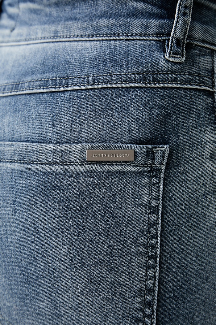 Joseph Ribkoff jeansy wide leg damskie niebieski 251968CO