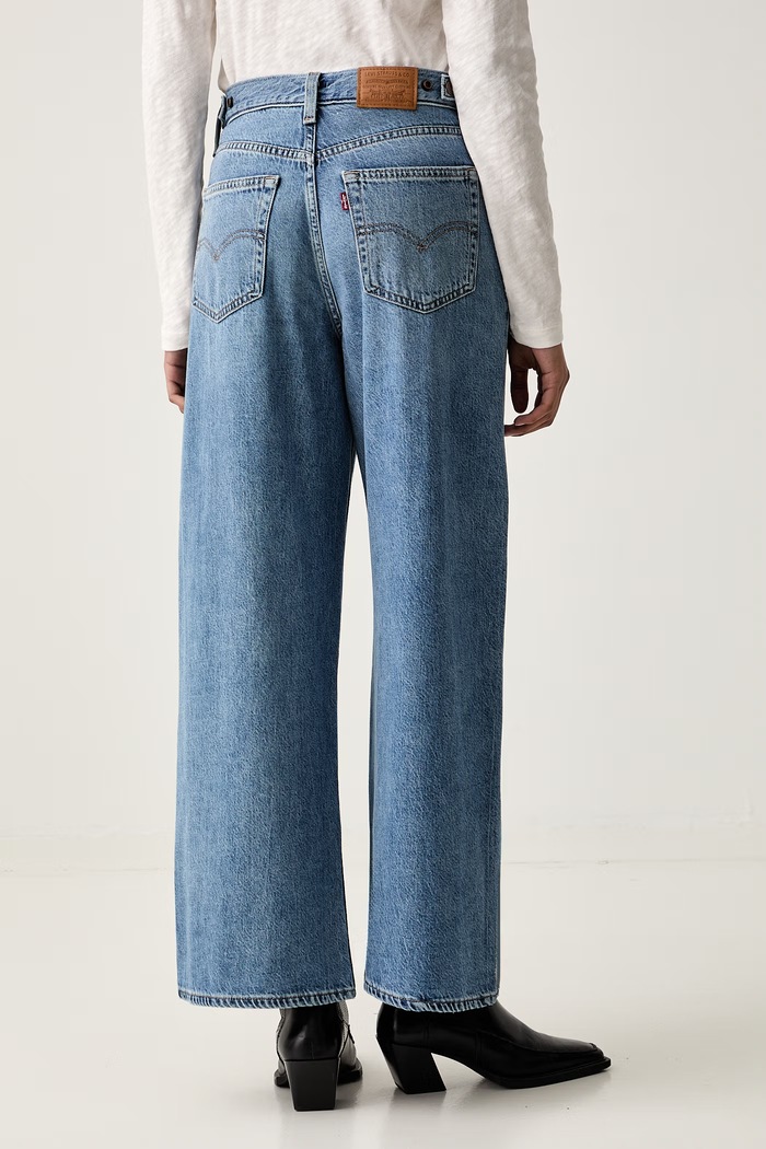 Ρούχα Levi's Τζιν wide leg γυναικεία CINCH WIDE LEG 0073B μπλε