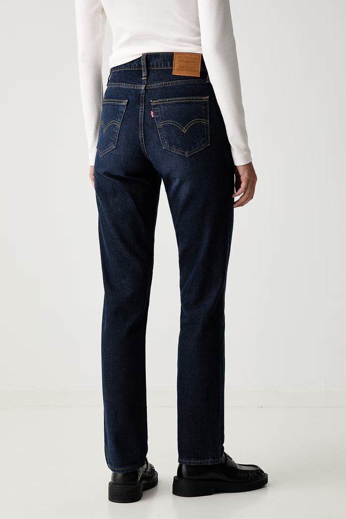 Ruházat Levi's széles szárú női 724 HIGH RISE STRAIGHT 18883.0454 sötétkék