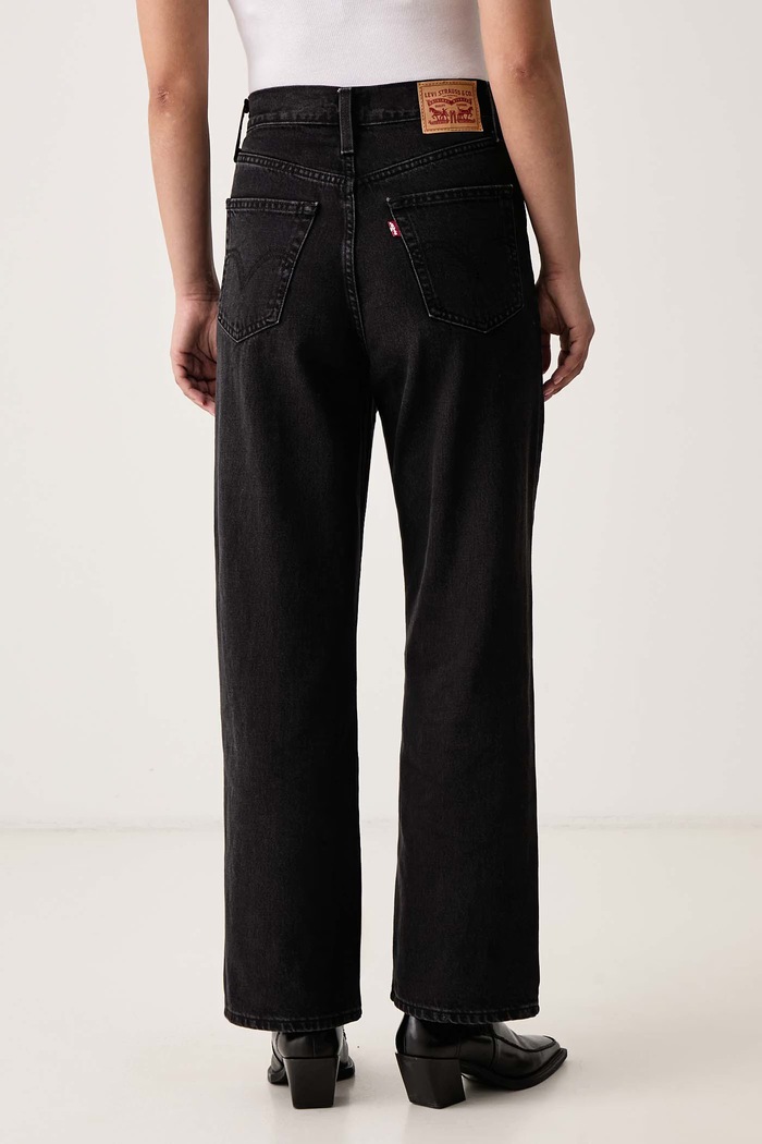 Odzież Levi's Jeansy straight damskie HIGH WAISTED STRAIGHT A0092 czarny