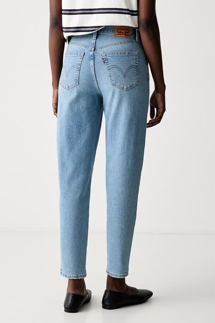 Ρούχα Levi's mom fit γυναικεία HIGH WAISTED MOM JEAN 26986 μπλε